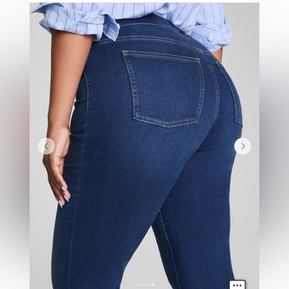 NWT Spanx SPANXshape Everywhere Flare Jeans Authentic Blue 1X # 21164Q $170.00 - Picture 2 of 13